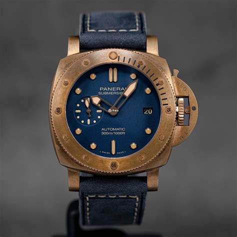 bronze replica watch|Introducing The Panerai Submersible Bronzo Blu Abisso.